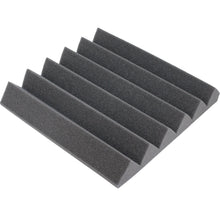 Load image into Gallery viewer, black wedge acoustic foam sound absorbing tile