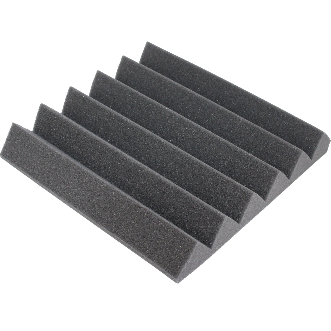 black wedge acoustic foam sound absorbing tile
