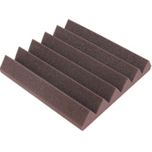 Load image into Gallery viewer, burgundy wedge acoustic foam sound absorbing tile