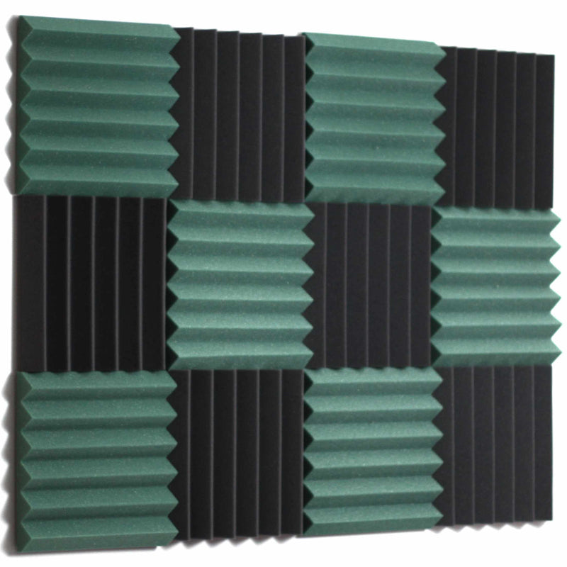 Green Acoustic Foam Sound Absorption Panels - Soundproof Store