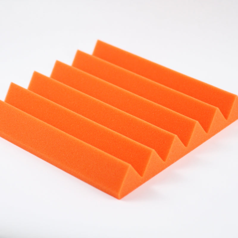 orange wedge acoustic foam tile