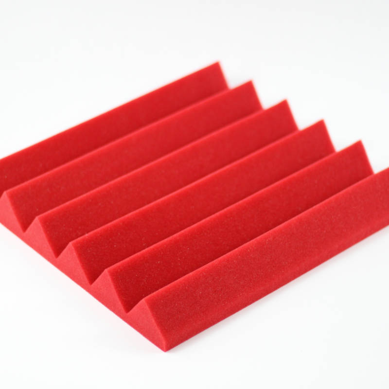 red wedge acoustic foam sound absorption tile