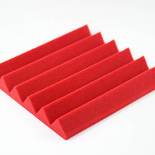 Load image into Gallery viewer, red wedge acoustic foam sound absorption tile
