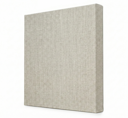 Textured beige panel on a white background