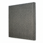 Gray textured wall panel on a white background