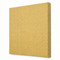 Square yellow acoustic panel on a white background