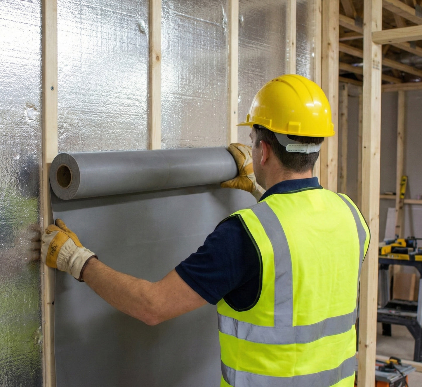 Reinforced Mass Loaded Vinyl Acoustic Sound Barriers, 1/8" Thick, 48" x 25' Roll