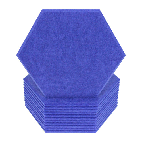 12 pack blue hexagon acoustic tiles