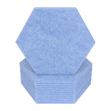 Load image into Gallery viewer, 12 pack sky blue hexagon acoustic tiles
