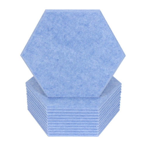 12 pack sky blue hexagon acoustic tiles