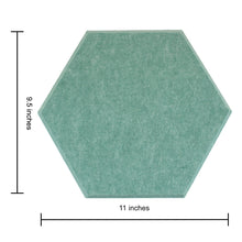 Load image into Gallery viewer, seafoam green hexagon acoustic tile dimensions
