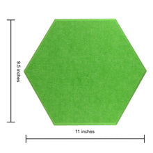 Load image into Gallery viewer, emerald green hexagon acoustic tile dimensions
