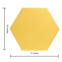 Load image into Gallery viewer, yellow hexagon acoustic tile dimensions
