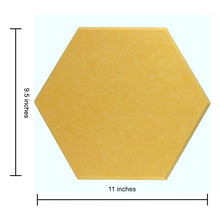 Load image into Gallery viewer, maize yellow acoustic hexagon tile dimensions
