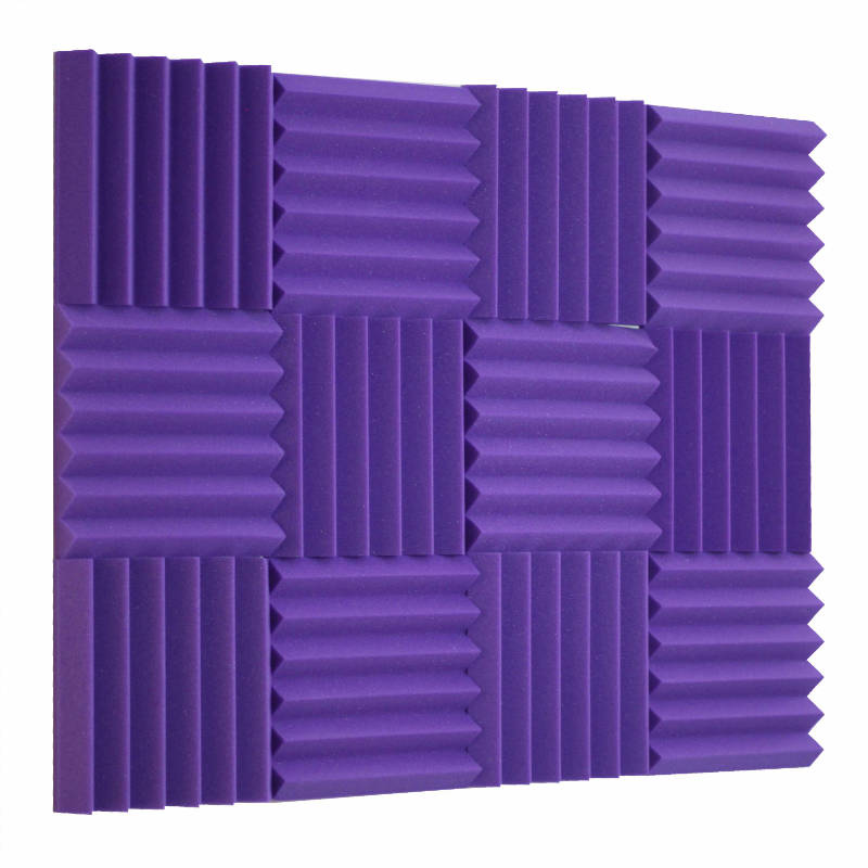 purple wedge acoustic foam noise reduction wall panels