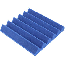 Load image into Gallery viewer, blue wedge acoustic foam sound absorbing tile
