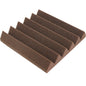 brown wedge acoustic foam sound absorbing tile