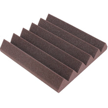 Load image into Gallery viewer, burgundy wedge acoustic foam sound absorbing tile

