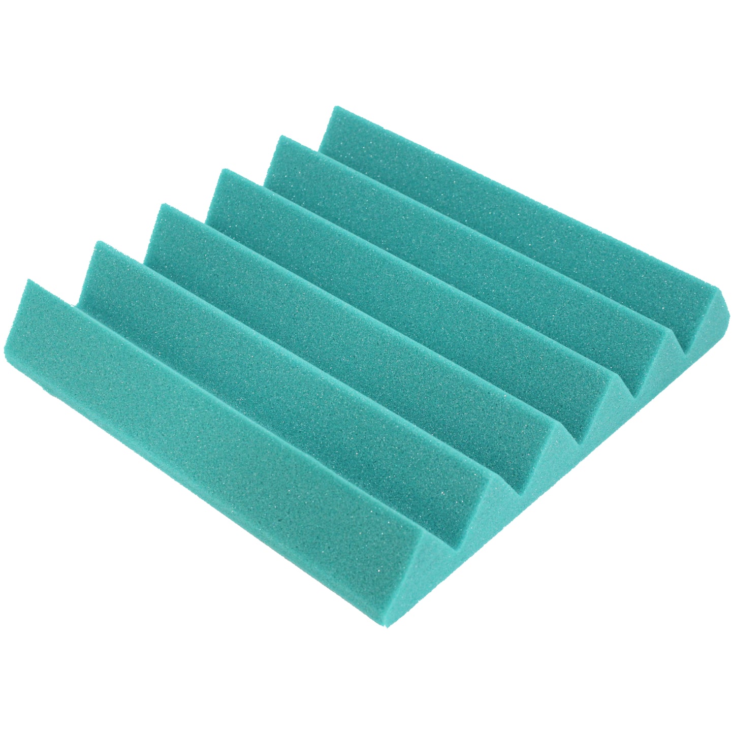 teal wedge acoustic foam sound absorbing tile