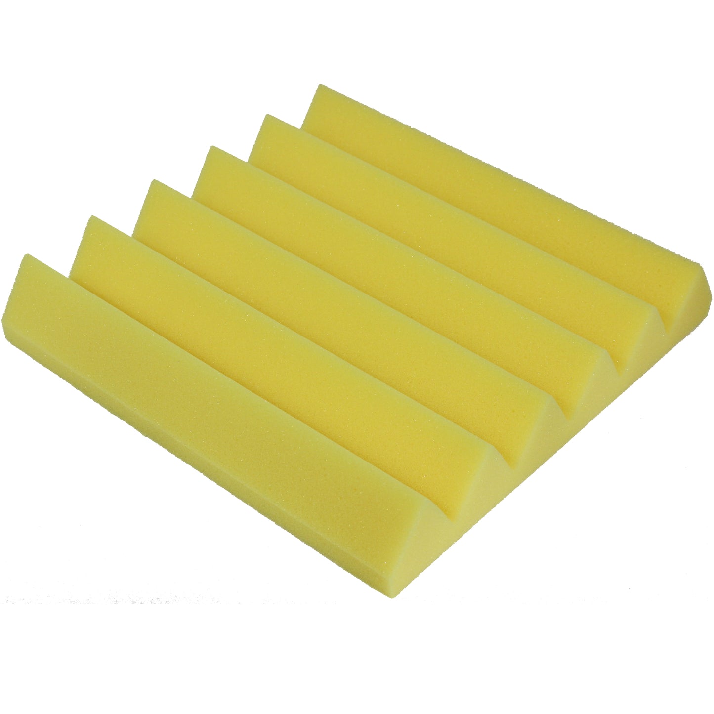 yellow wedge acoustic foam sound absorbing tile