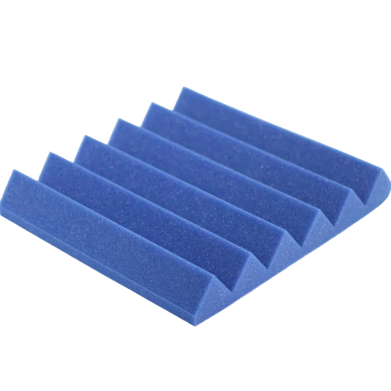 blue acoustic foam noise reduction studio tile
