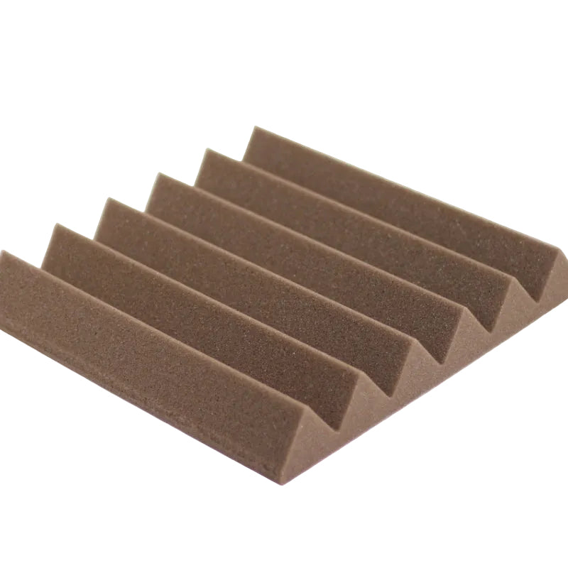 brown wedge acoustic foam tile