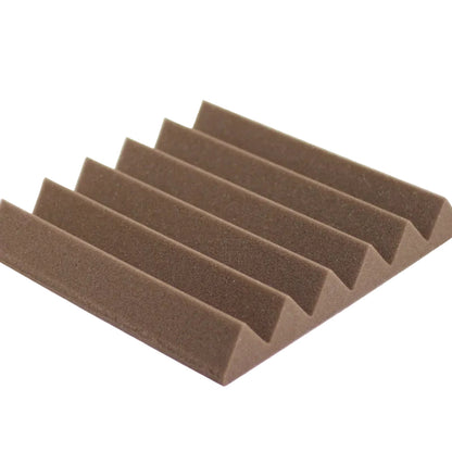 brown wedge acoustic foam tile