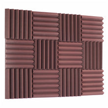 Load image into Gallery viewer, burgundy maroon acoustic foam noise reduction wall panels
