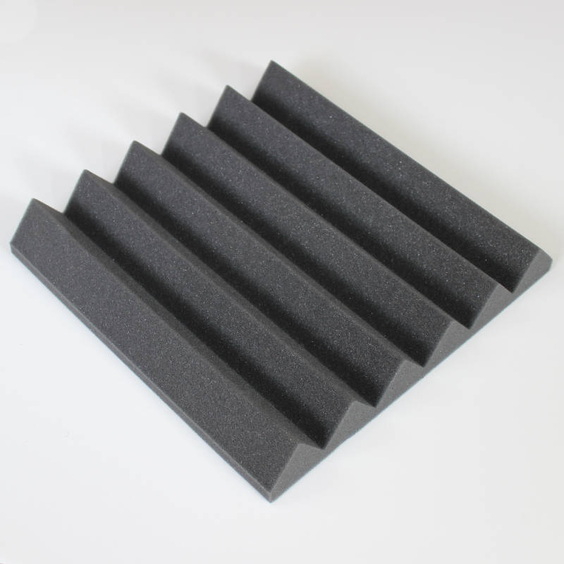 black acoustic foam noise reduction studio tile