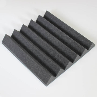 black acoustic foam noise reduction studio tile