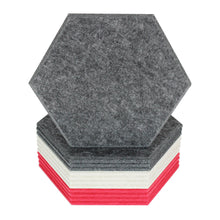 Load image into Gallery viewer, charcoal black hexagon acoustic panels
