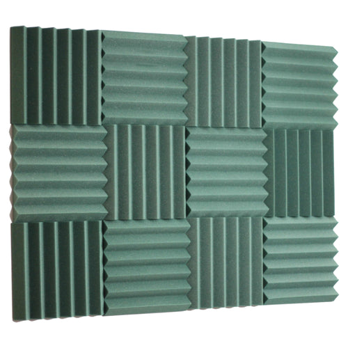dark green acoustic foam noise reduction wall panels