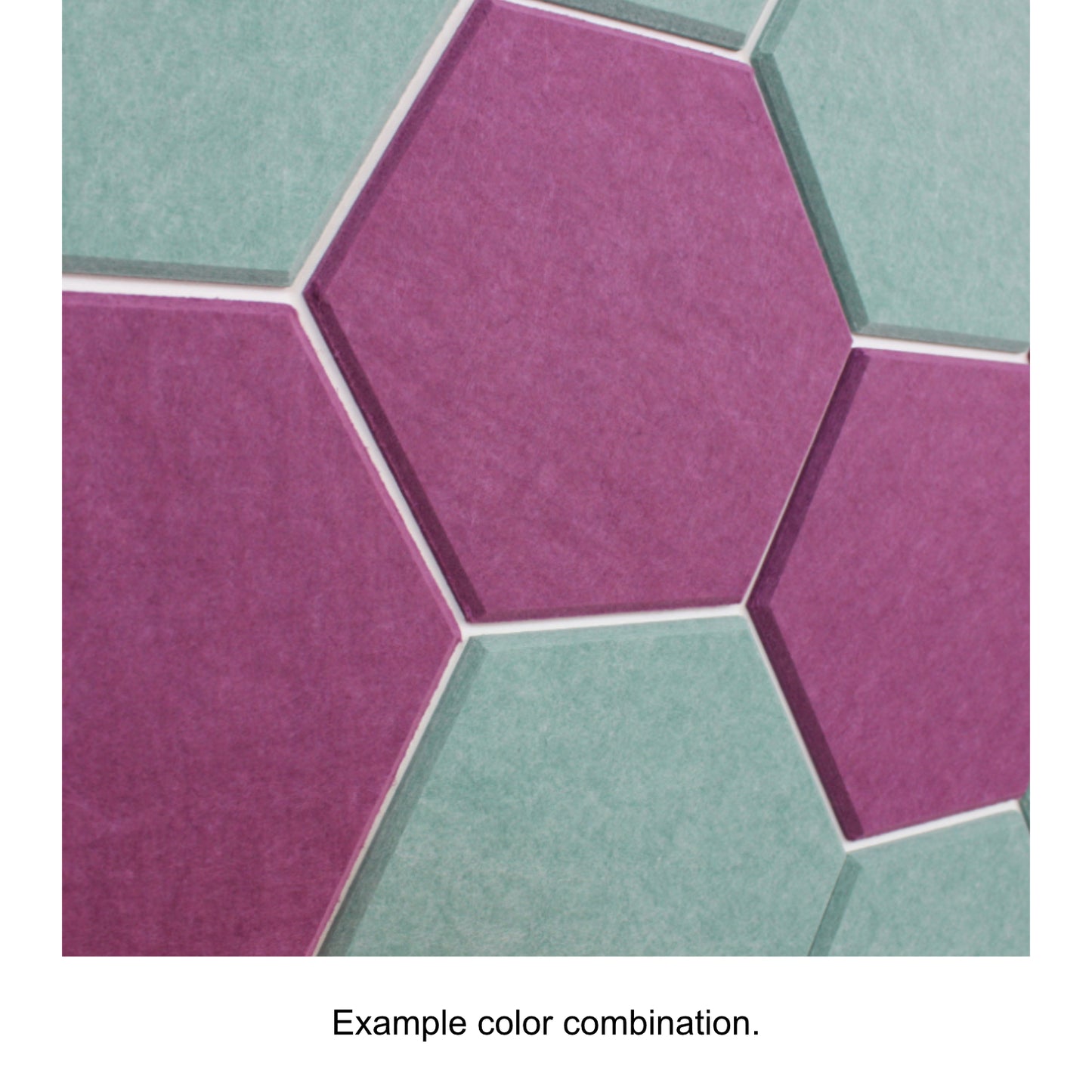 coloRIZE™ Hexagon Decorative Acoustic Panels - Plum Purple (12 Pieces)