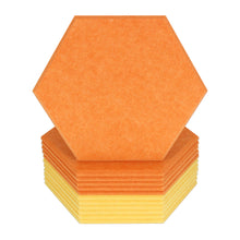 Load image into Gallery viewer, orange and yellow hexagon acoustic panels
