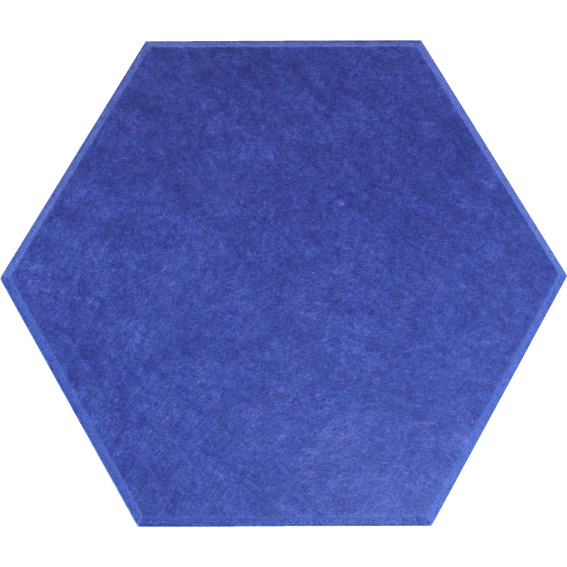 blue hexagon acoustic panels