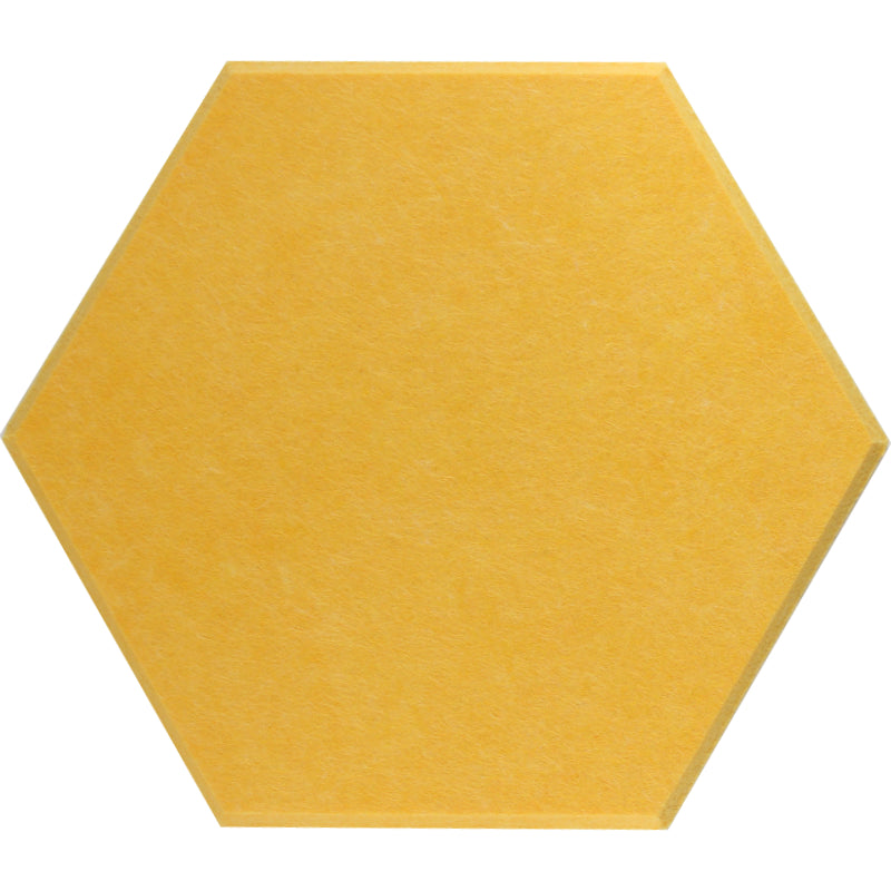 maize yellow hexagon acoustic panels
