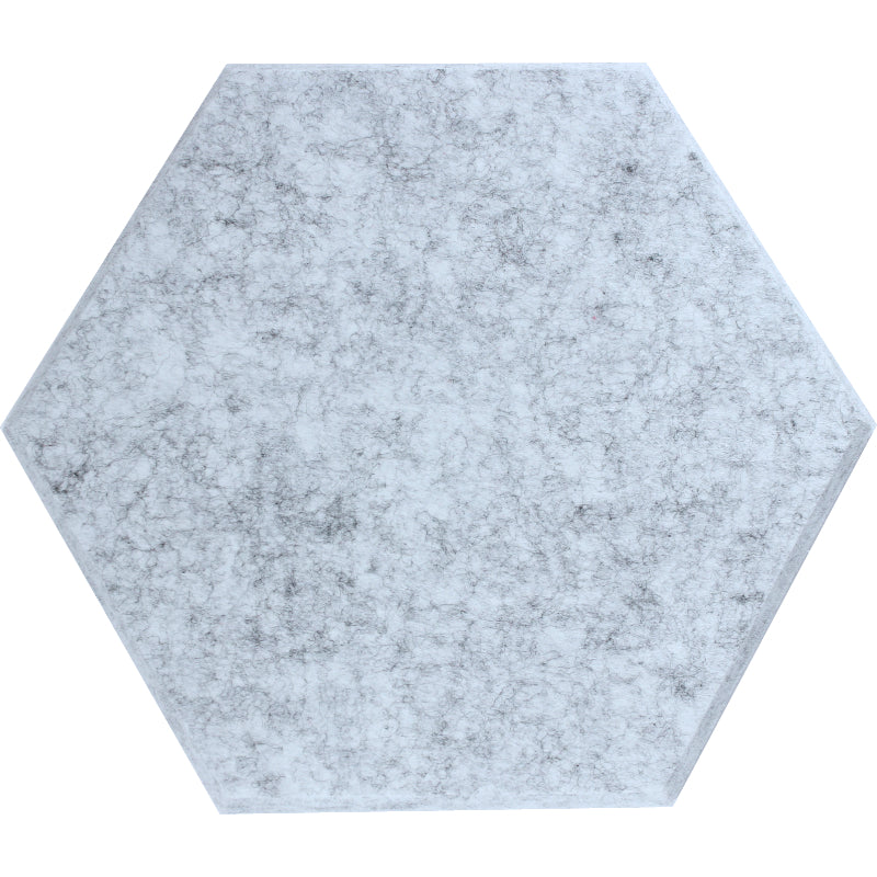 white marble hexagon acoustic panels