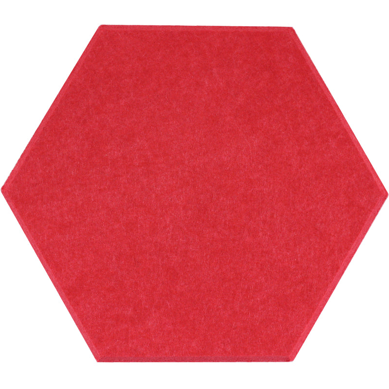 raspberry red hexagon acoustic panels