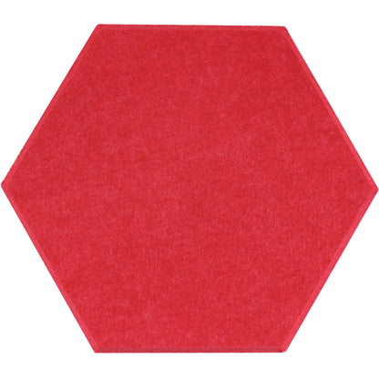 raspberry red hexagon acoustic panels