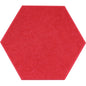 raspberry red hexagon acoustic panels