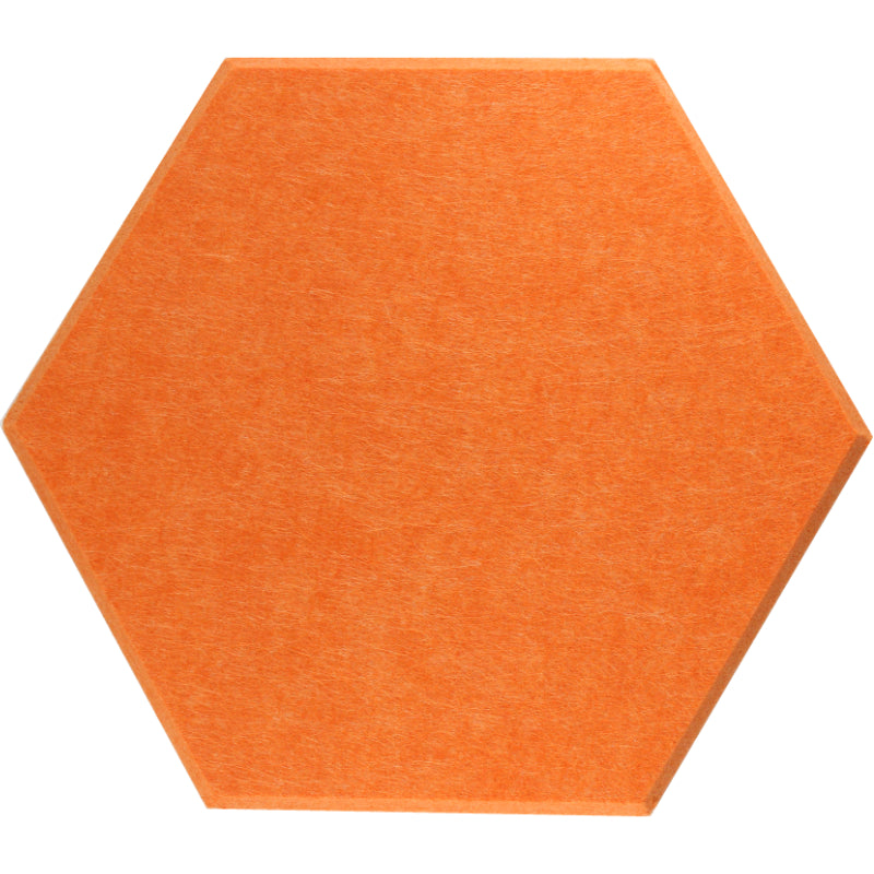 tangerine orange hexagon acoustic panels