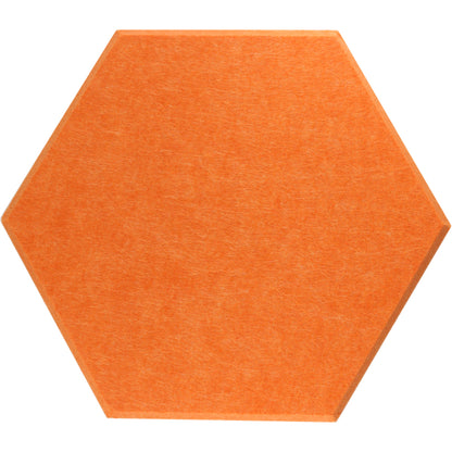tangerine orange hexagon acoustic panels