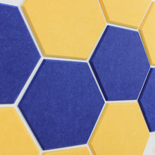 Load image into Gallery viewer, yellow and blue hexagon acoustic tiles
