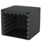 microphone isolation box with acoustic foam