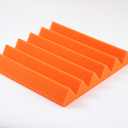 orange wedge acoustic foam tile