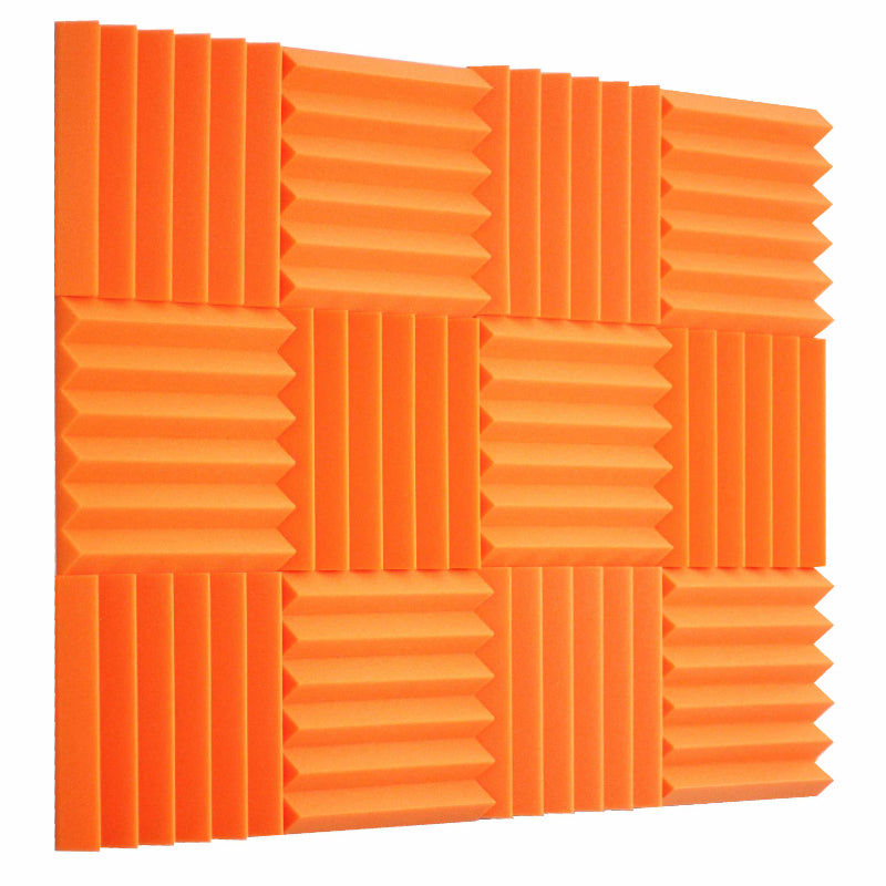 orange wedge acoustic foam noise reduction wall panels