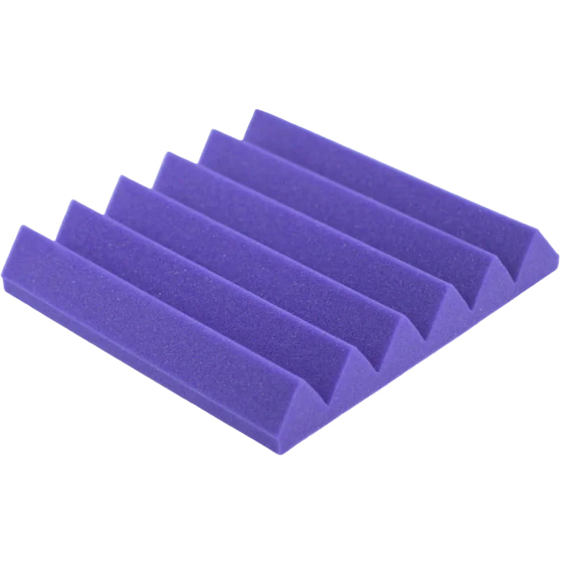 purple wedge acoustic foam tile