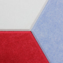 Load image into Gallery viewer, red white and blue hexagon acoustic panels
